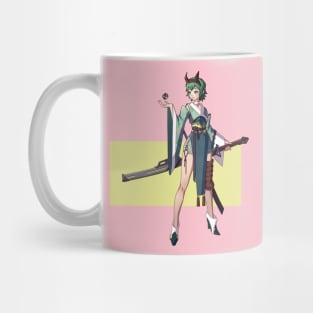 Green Haired Girl Mug